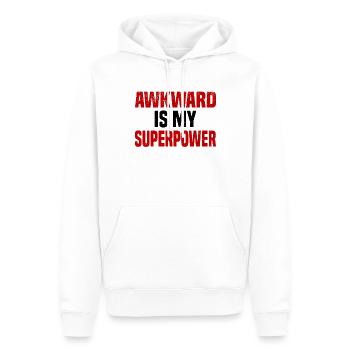 Misanthrope Antisocial Introvert - Men’s Premium Organic Hoodie - white - Front - Nico (187cm)