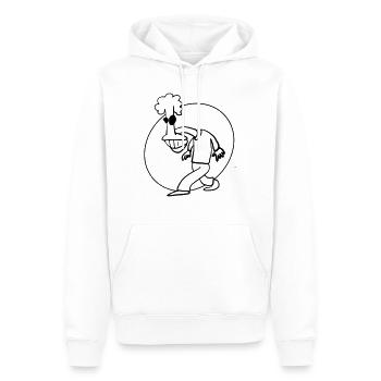 Broccoli - Men’s Premium Organic Hoodie - white - Front - Nico (187cm)