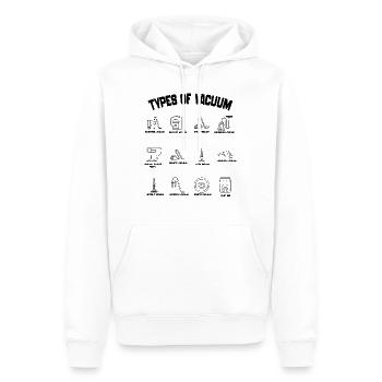 Arten von Staubsaugern - Staubsauger 2024 - Männer Premium Bio Hoodie - Weiß - Vorne - Nico (187cm)