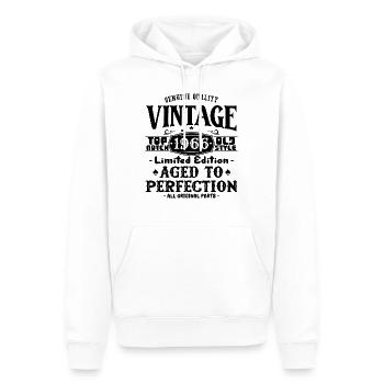 T-shirt d’anniversaire emblématique de 1966 - Sweat à capuche Premium bio Homme - blanc - Devant - Nico (187cm)