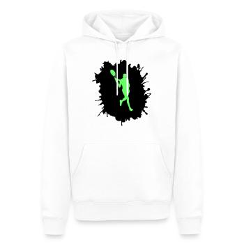 tennis klecks - Männer Premium Bio Hoodie - Weiß - Vorne - Nico (187cm)