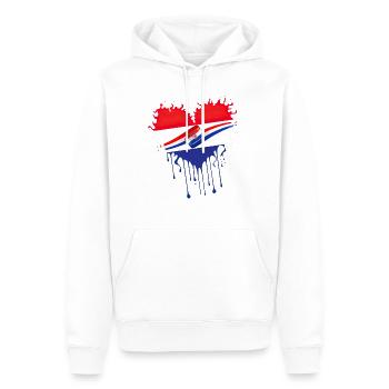 Croatie hrvatska croatie hrv hrv voyage tourisme - Sweat à capuche Premium bio Homme - blanc - Devant - Nico (187cm)
