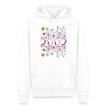 2002 Legendär Seit 2002 Geburtstag 2002 Frauen - Männer Premium Bio Hoodie - Weiß - Vorne - Nico (187cm)