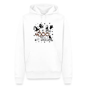 the Boo Team Halloween - Männer Premium Bio Hoodie - Weiß - Vorne - Nico (187cm)