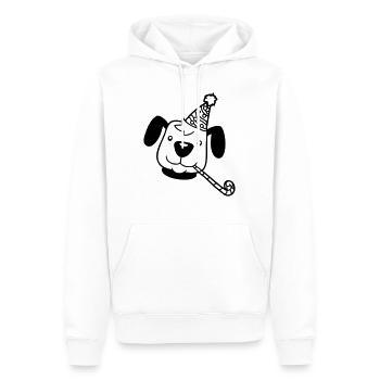 Hund Gesicht Geburtstag Party Hut Feiern Tröte Fun - Männer Premium Bio Hoodie - Weiß - Vorne - Nico (187cm)