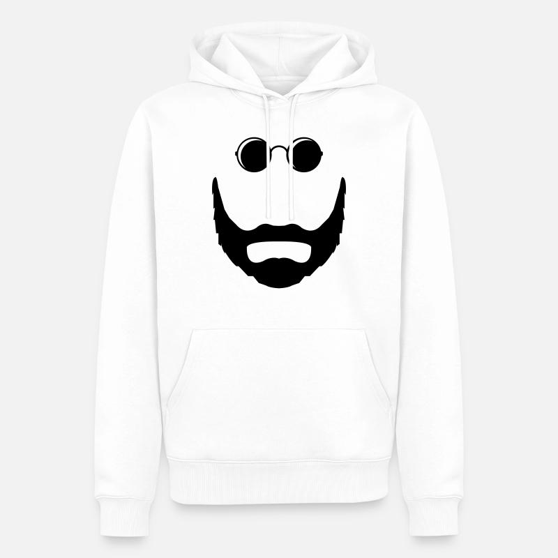 Lunettes de soleil Bart - Sweat à capuche Premium bio Homme - blanc