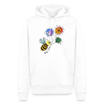 Insekt - Männer Premium Bio Hoodie - Weiß - Vorne - Nico (187cm)