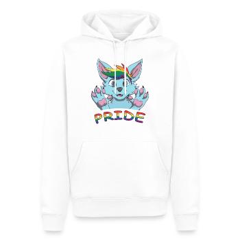 Pride Furry - Men’s Premium Organic Hoodie - white - Front - Nico (187cm)