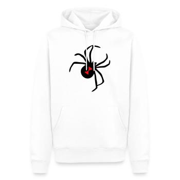 Black Widow Twocolor - Männer Premium Bio Hoodie - Weiß - Vorne - Nico (187cm)