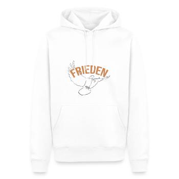 Peace Dove of Peace - Men’s Premium Organic Hoodie - white - Front - Nico (187cm)