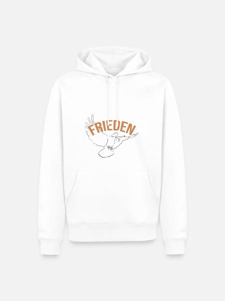 Peace Dove of Peace - Men’s Premium Organic Hoodie - white