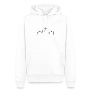 Arbres Forêt naturelle Feuilles Feuilles Tronc Racine Arbre - Sweat à capuche Premium bio Homme - blanc - Devant - Nico (187cm)