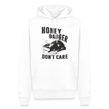 dachse dachshöhle dachsbau honigdachs waldtier - Sweat à capuche Premium bio Homme - blanc - Devant - Nico (187cm)