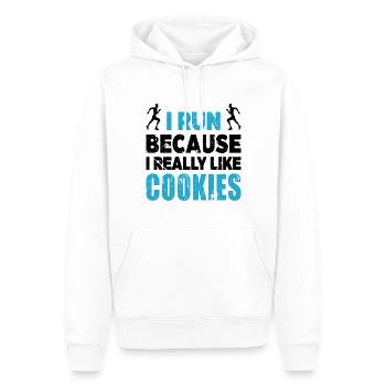 Coureur de course Coureur Renner Racer Jogging - Sweat à capuche Premium bio Homme - blanc - Devant - Nico (187cm)