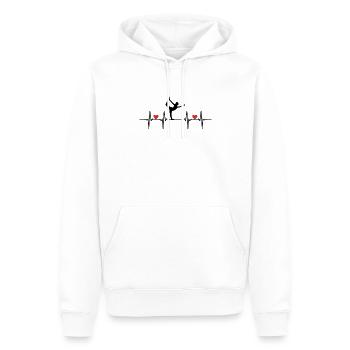 yoga mat yoga teacher yoga position relaxation yoga - Men’s Premium Organic Hoodie - white - Front - Nico (187cm)