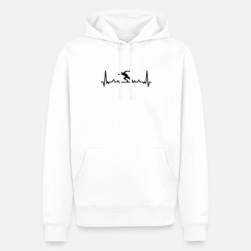 Leichtathletik Leichtathletik Läufer Lauf Geschenk - Männer Premium Bio Hoodie - Weiß