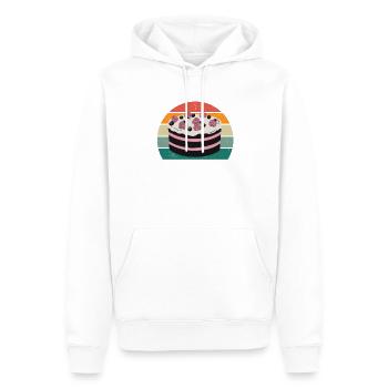 Baker Bakery Cake Cakes Baked goods Baking - Men’s Premium Organic Hoodie - white - Front - Nico (187cm)