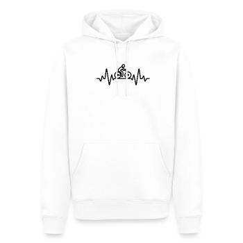 Fahrrad Fahrradfahren Fahrradfahrer Stadtrad Rad - Männer Premium Bio Hoodie - Weiß - Vorne - Nico (187cm)