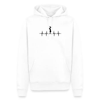Famille Maman Papa Enfant Fils Fille Tante Oncle - Sweat à capuche Premium bio Homme - blanc - Devant - Nico (187cm)