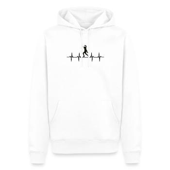 Sabre Épées Épées Planque Épée Combat Escrime - Sweat à capuche Premium bio Homme - blanc - Devant - Nico (187cm)