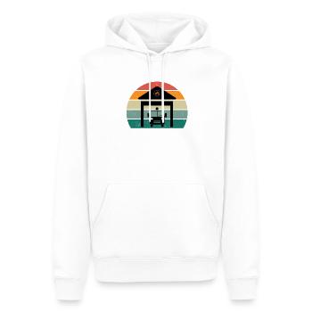 Pompier Pompiers Éteindre Les Secours Incendie - Sweat à capuche Premium bio Homme - blanc - Devant - Nico (187cm)