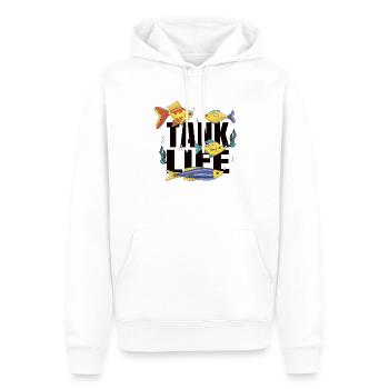 Aquaristic Aquarium Keeper Fishkeeper Eau salée - Sweat à capuche Premium bio Homme - blanc - Devant - Nico (187cm)