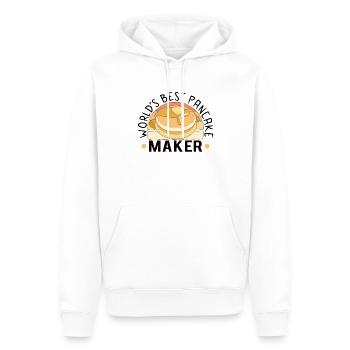 Pancake Maker Pancake Lover Drôle de gaufre - Sweat à capuche Premium bio Homme - blanc - Devant - Nico (187cm)