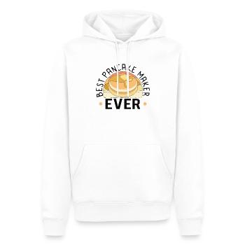 Pancake Maker Pancake Lover Drôle de gaufre - Sweat à capuche Premium bio Homme - blanc - Devant - Nico (187cm)