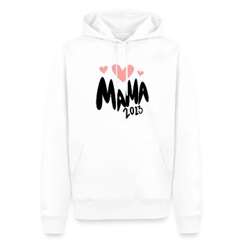 Mama 2023 loading - Werdende Mutter 2023 - Männer Premium Bio Hoodie - Weiß - Vorne - Nico (187cm)