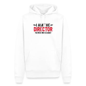 writer producer actor director filmmaker - Männer Premium Bio Hoodie - Weiß - Vorne - Nico (187cm)