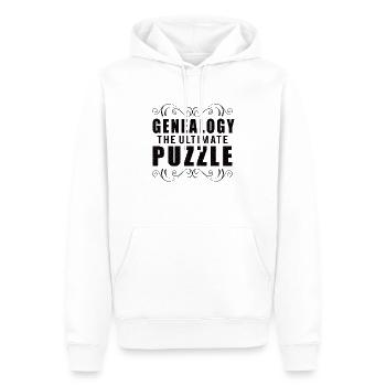 Arbre généalogique Historien de la famille Généalogie Généalogie - Sweat à capuche Premium bio Homme - blanc - Devant - Nico (187cm)