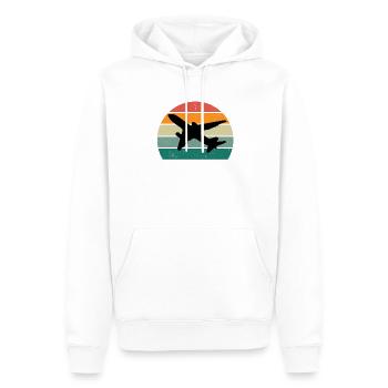 Airplanes Flying Pilot Pilot Airport - Men’s Premium Organic Hoodie - white - Front - Nico (187cm)