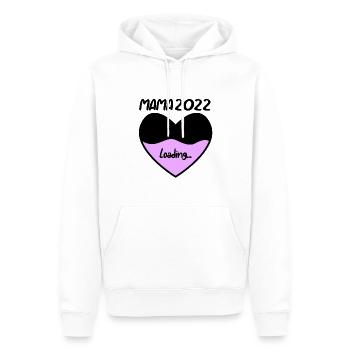 Mama 2022 - Werdende Mutter 2022 loading - Männer Premium Bio Hoodie - Weiß - Vorne - Nico (187cm)
