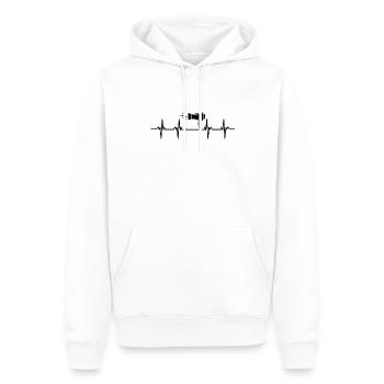 Haare schneiden Friseuse Frisörin Schere Fön Haar - Männer Premium Bio Hoodie - Weiß - Vorne - Nico (187cm)