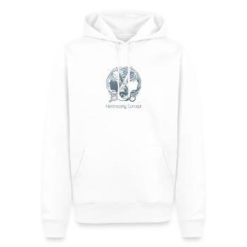 Haare schneiden Friseuse Frisörin Schere Fön Haar - Männer Premium Bio Hoodie - Weiß - Vorne - Nico (187cm)