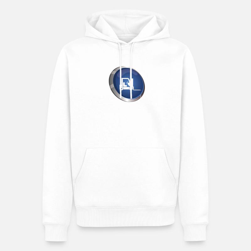Gabelstaplerfahrer Gabelstaplerin Gabelstapler - Männer Premium Bio Hoodie - Weiß