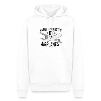 Pilot Aviation Airplane Airline Future Pilots - Männer Premium Bio Hoodie - Weiß - Vorne - Nico (187cm)