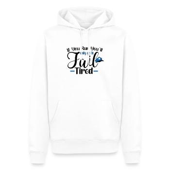 Bureau de police des policiers - Sweat à capuche Premium bio Homme - blanc - Devant - Nico (187cm)