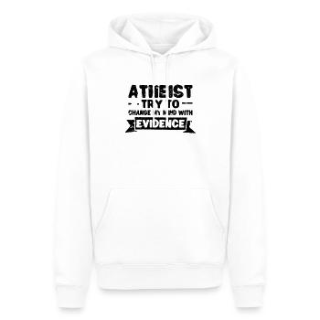 Atheist Atheism Anti-religion Securalism God - Men’s Premium Organic Hoodie - white - Front - Nico (187cm)