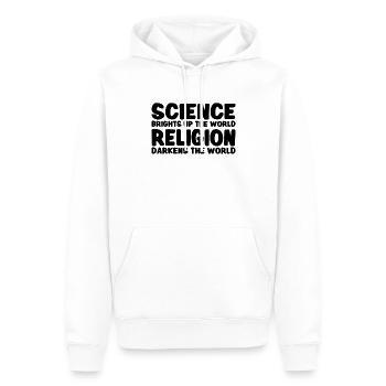 Atheist Atheism Anti-religion Securalism God - Men’s Premium Organic Hoodie - white - Front - Nico (187cm)