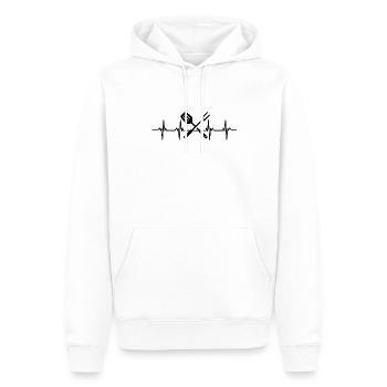 Griller Barbeque Bratwurst Steak Kohle BBQ Grill - Männer Premium Bio Hoodie - Weiß - Vorne - Nico (187cm)