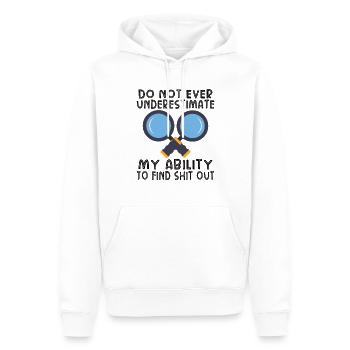 True Crime Murder Spy Crime Intérêt Idée cadeau - Sweat à capuche Premium bio Homme - blanc - Devant - Nico (187cm)