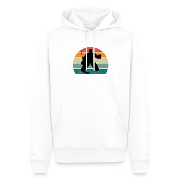 Hockey Player Field Hockey Ice Hockey Puck Hockey - Men’s Premium Organic Hoodie - white - Front - Nico (187cm)