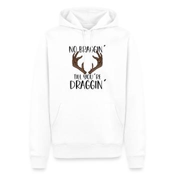 Hirschjagd Hirschjäger Jagdsaison Bockjagd - Männer Premium Bio Hoodie - Weiß - Vorne - Nico (187cm)