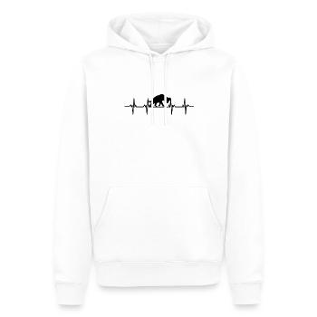 Hyenas Safari Africa Hyena Dog Scavenger Hyena Hyena - Men’s Premium Organic Hoodie - white - Front - Nico (187cm)