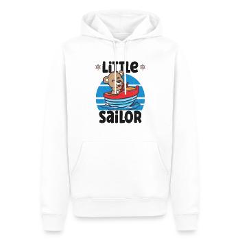 Voilier Voilier Bateau Kid Enfant Yacht Bateau - Sweat à capuche Premium bio Homme - blanc - Devant - Nico (187cm)