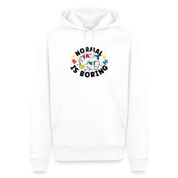 Sensibilisation à l’autisme Maladie autistique Poison autistique - Sweat à capuche Premium bio Homme - blanc - Devant - Nico (187cm)