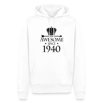 Né en 1940 - Fantastique depuis 1940 - Sweat à capuche Premium bio Homme - blanc - Devant - Nico (187cm)