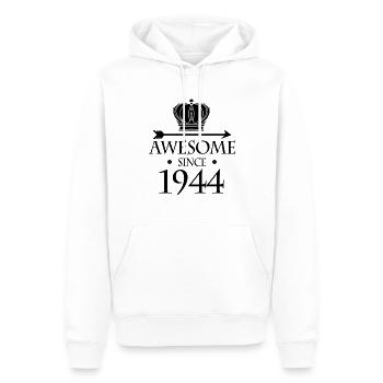 Né en 1944 - Fantastique depuis 1944 - Sweat à capuche Premium bio Homme - blanc - Devant - Nico (187cm)
