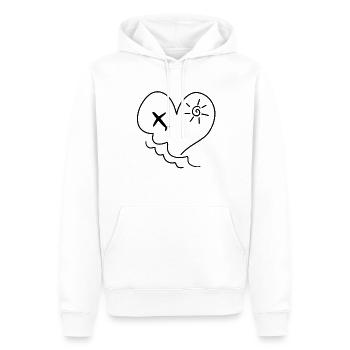 Holiday Sun Heart Beach Sea Flyer - Men’s Premium Organic Hoodie - white - Front - Nico (187cm)
